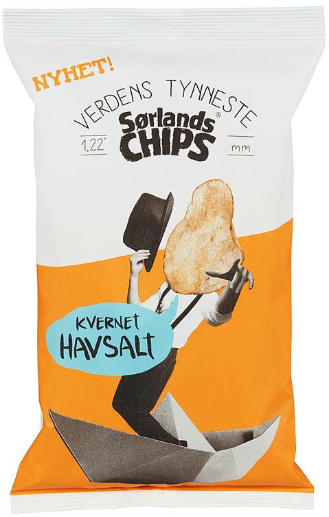 Sørlandschips Verdens Tynneste 250g Havsalt