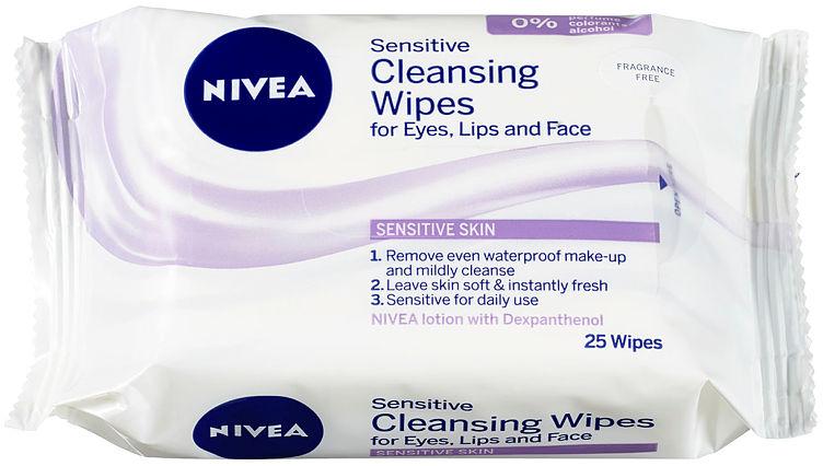 Nivea Cleansing Wipes Sensitive 25stk