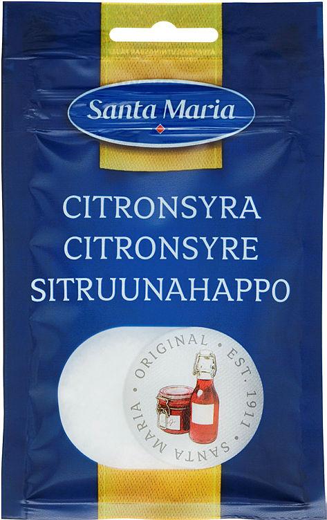 Santa Maria Sitronsyre 32 g