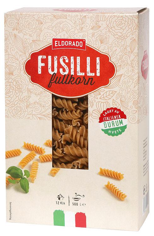 Pasta Fusilli Fullkorn 500g Eldorado