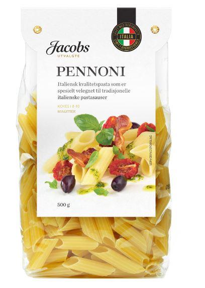 Pasta Pennoni 500g Jacobs Utvalgte