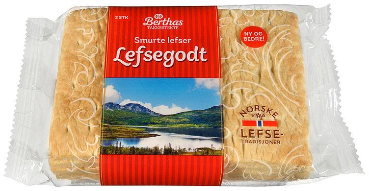 Lefsegodt Smurt 2pk 220g Berthas