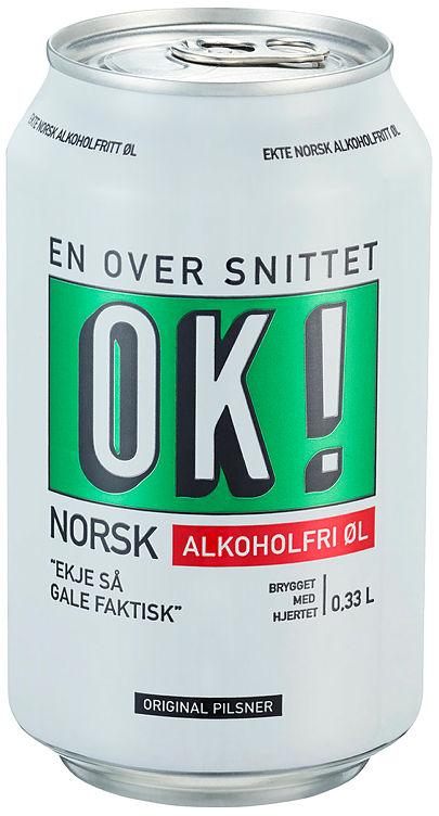 Ok! Pilsner Alkoholfri 0,33l boks