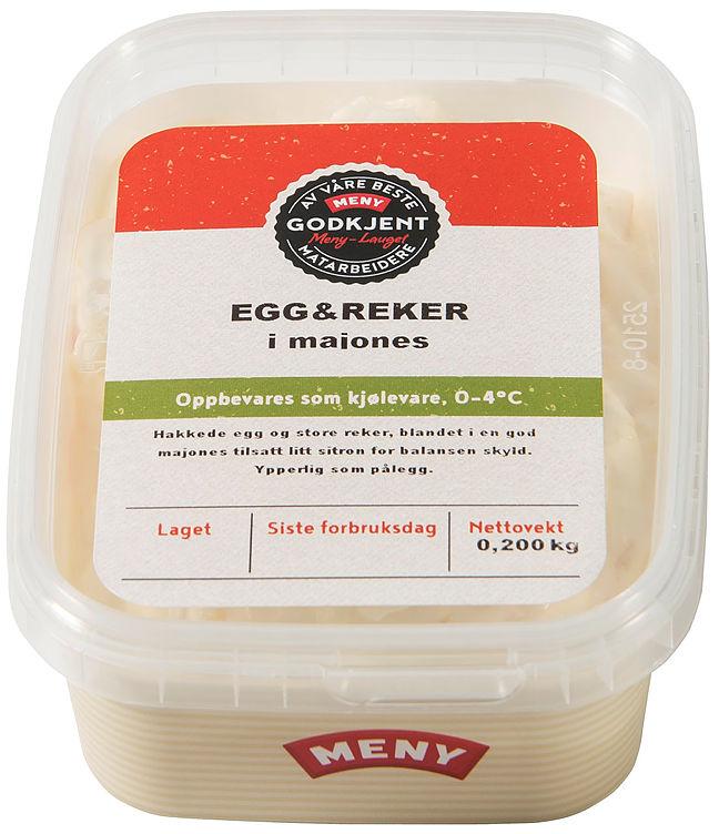 Egg&amp;Reker i Majones 200g Meny
