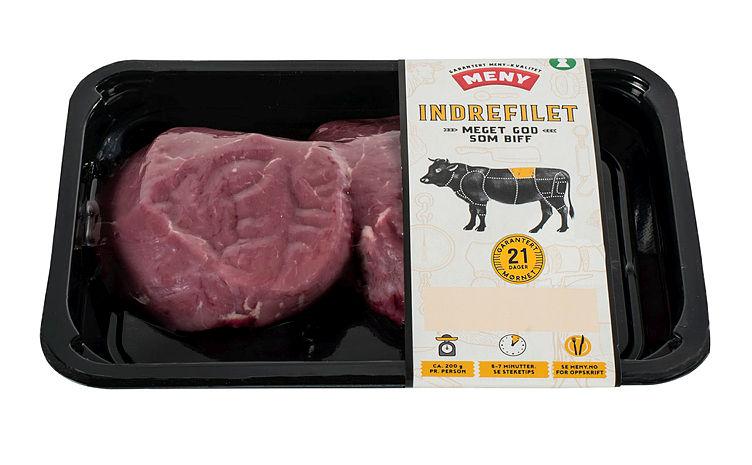 Storfe Indrefilet skivet