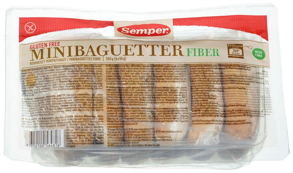 Fiberbaguetter Glutenfri, 300 g