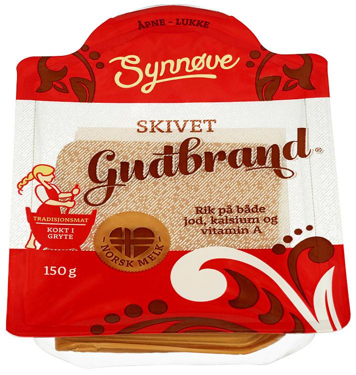 Gudbrand Brunost skivet 150g Synnøve