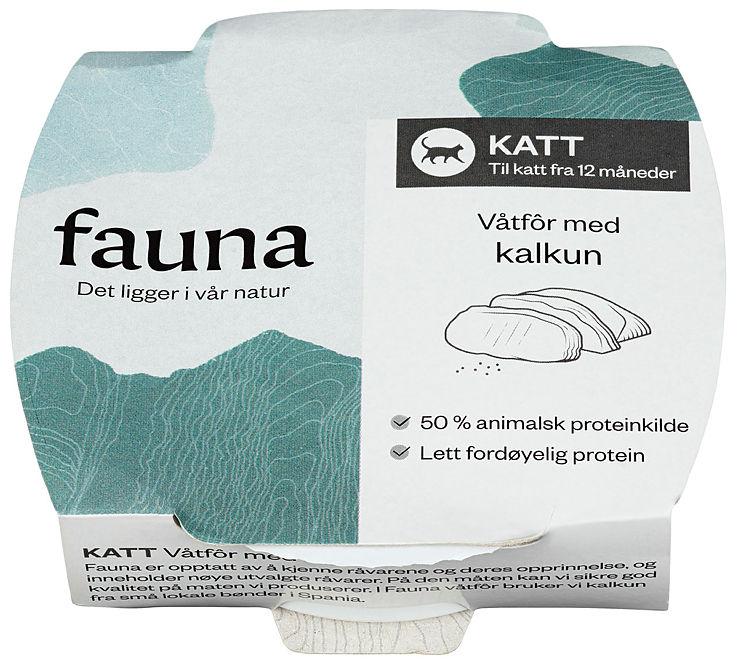 Fauna Katt Våtfor Kalkun 70g