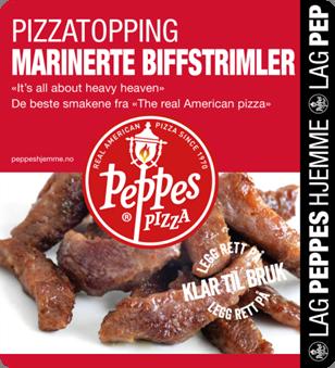 Biffstrimler Marinerte 100g Peppes