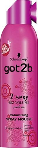 got2b 2 Sexy Big Volume Mouse Spray, 250ml