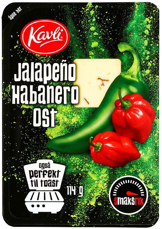 Ost m/Jalapeno Habanero skivet 114g Kavli