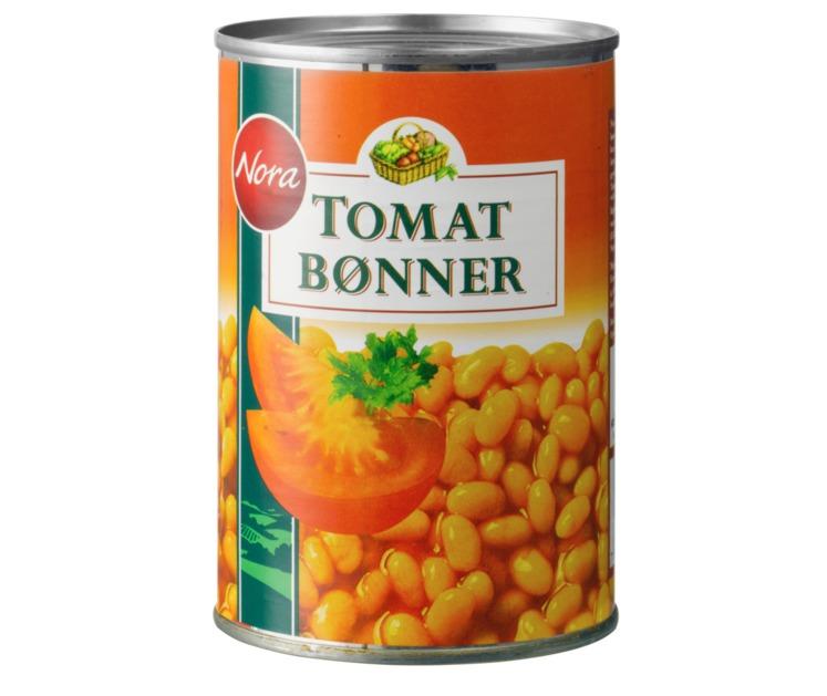 Nora Tomatbønner 425 g