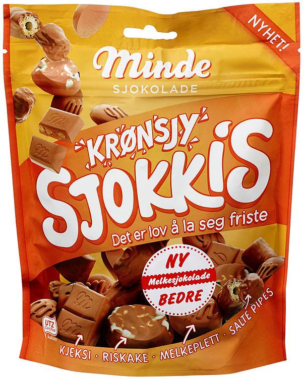 Krønsjy Sjokkis 250g Minde