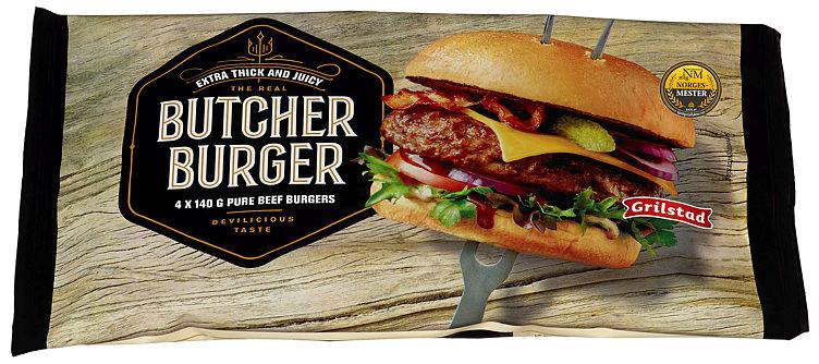 Burger Butcher 4x140g Grilstad