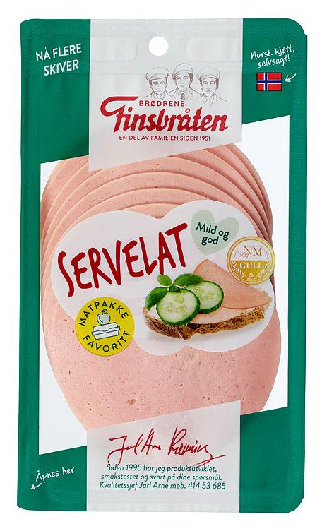 Servelat skivet 100g Finsbråten