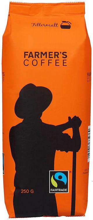 Farmers Coffee Fairtrade Filtermalt 250g