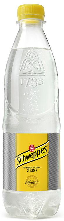 Tonic Water Zero 0,5l flaske Schweppes