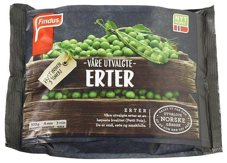 Findus Utvalgte Erter 320 g