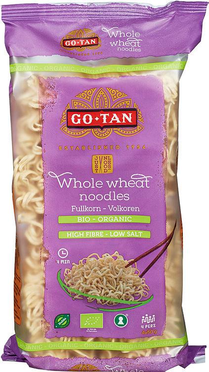Hvetenudler Fullkorn Økol 200g Go-Tan