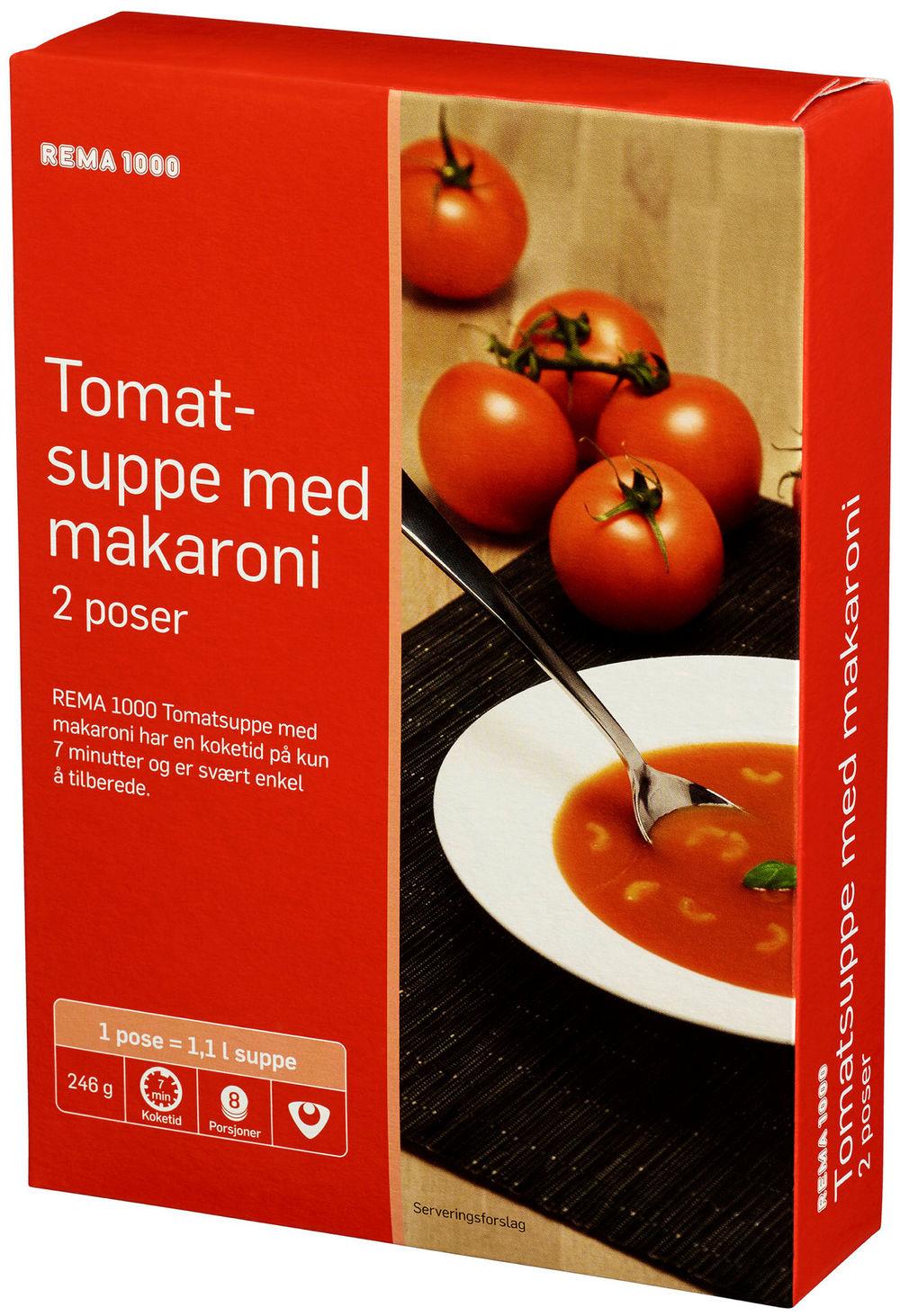 Tomatsuppe Med Makaroni 2pk, 246 g