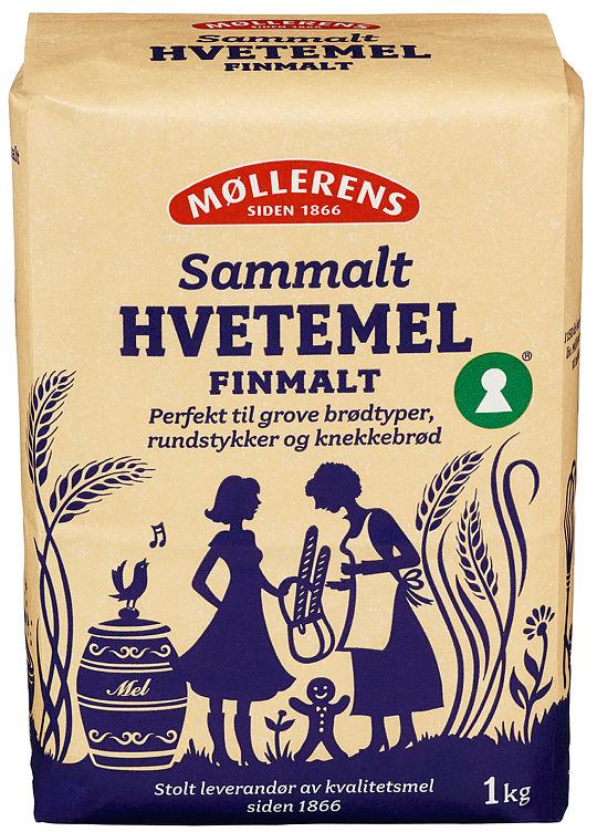 Hvete Sammalt Fin 1kg Møllerens