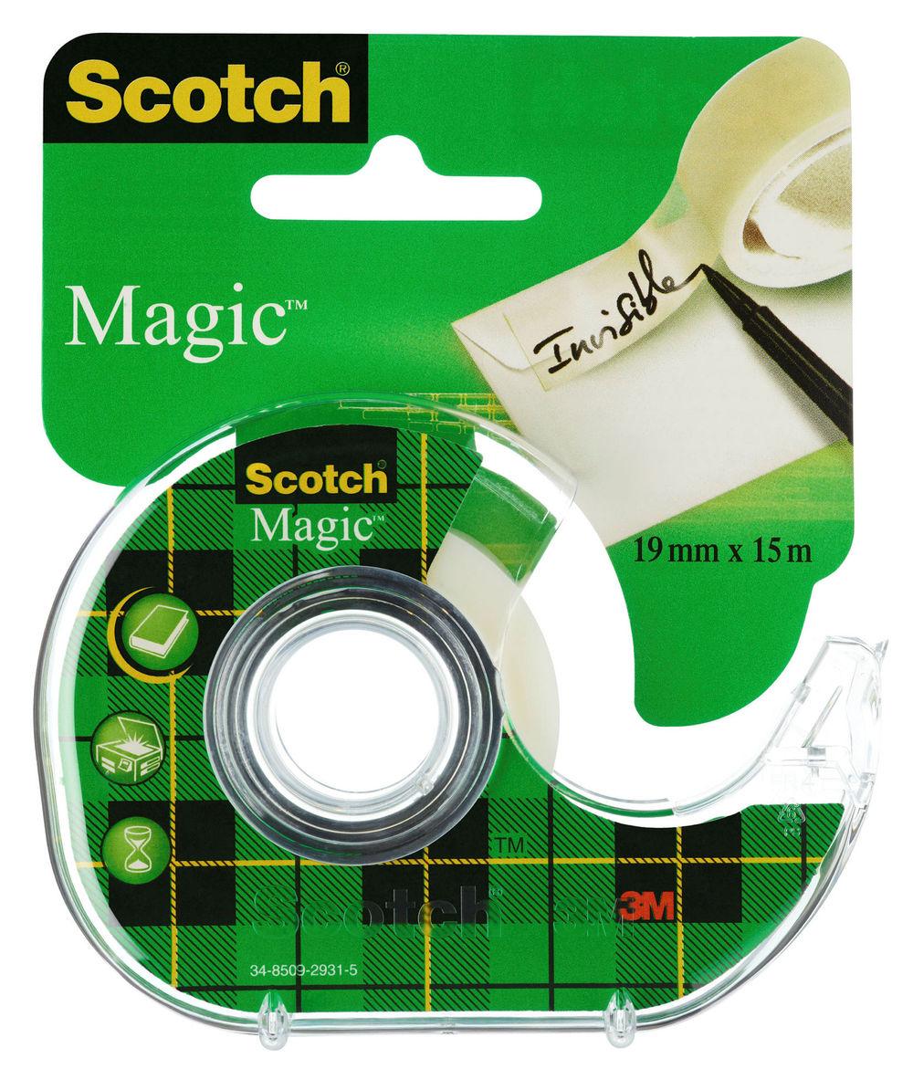 Scotch Tape Magic med Holder 15m, 1 stk