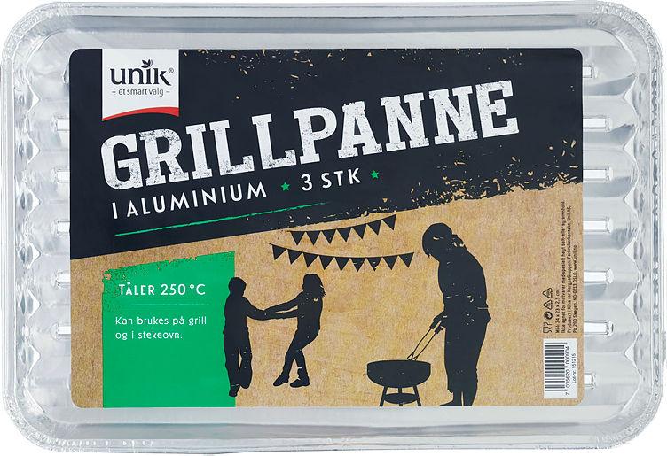 Grillpanne Alu 3stk Unik