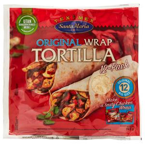 Wrap Tortilla Original 12stk 742g St.Maria