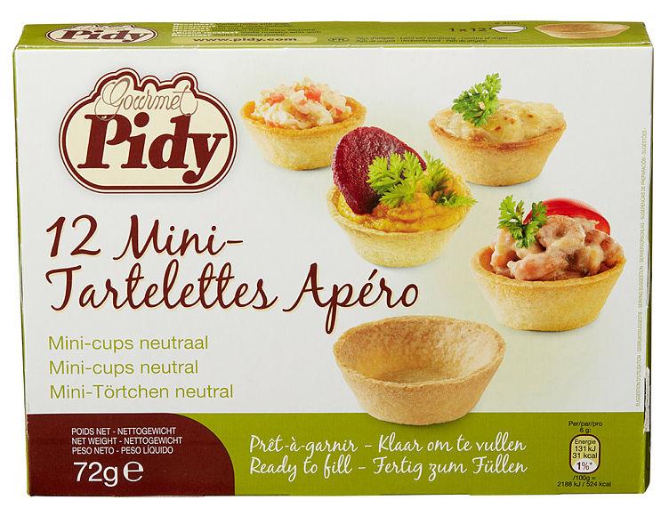 Tarteletter Coctail 12stk Pidy