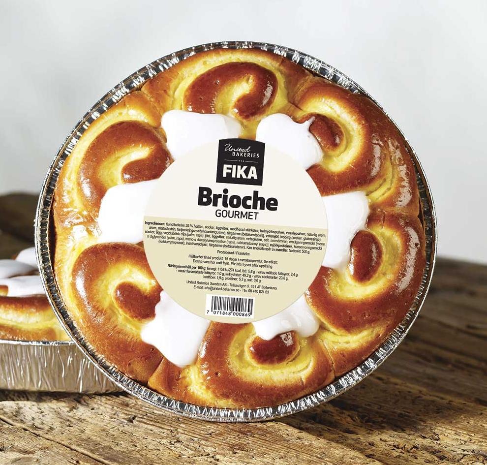 Brioche Gourmet 600g United Bakeries