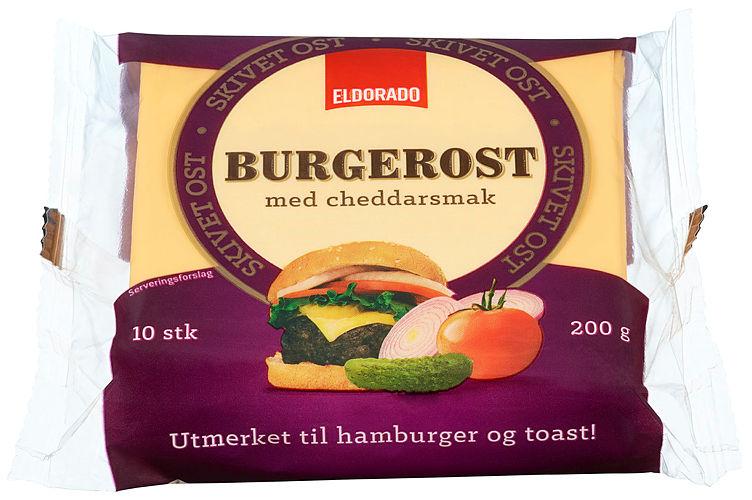 Burgerost m/Cheddarsmak 200g Eldorado