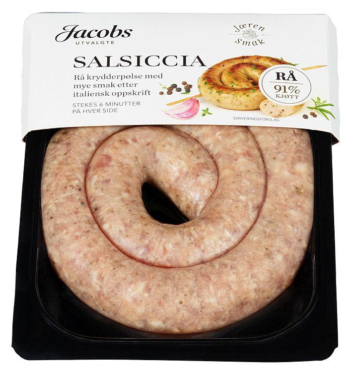 Salsiccia Pølse Rå 295g Jacobs Utvalgte