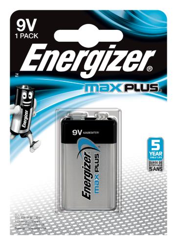Batterier 9v Max Plus 1stk Energizer