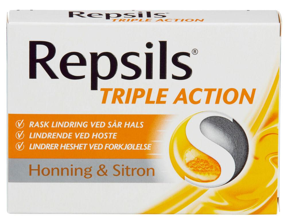 Halstabletter Tabletter med Honning & Sitron Repsils, 60 g
