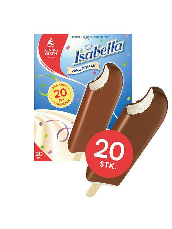 Isabella Vanilje Ispinner 20stk Hennig Olsen