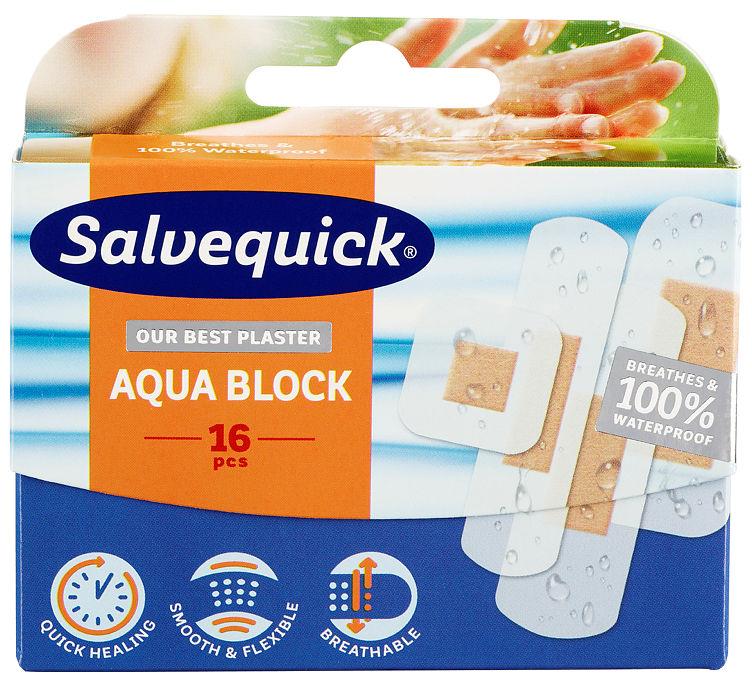 Plaster Aqua Block 16stk Salvequick
