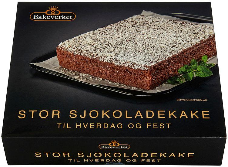 Bakeverket Sjokoladekake, frossen 1 kg