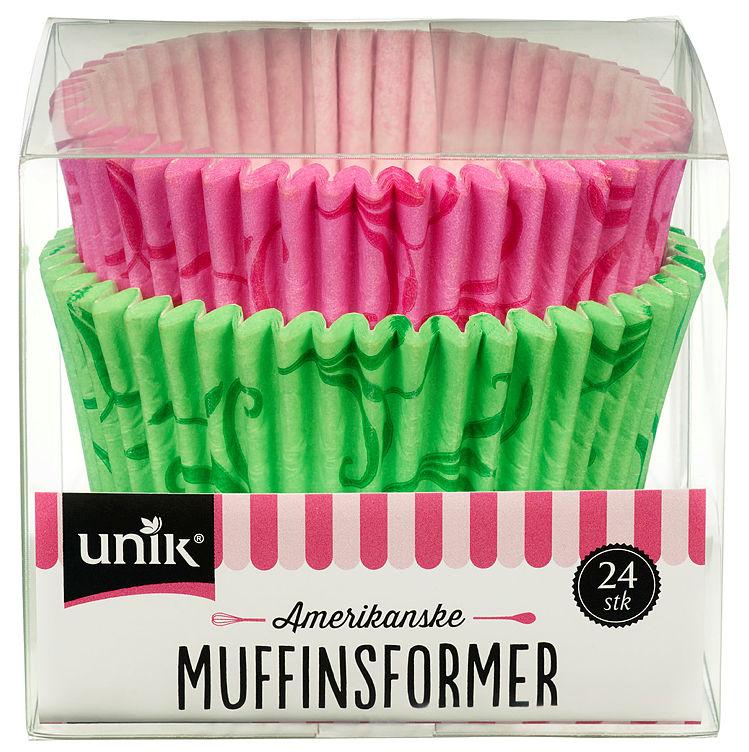Muffinsformer Amerikanske 24stk Unik