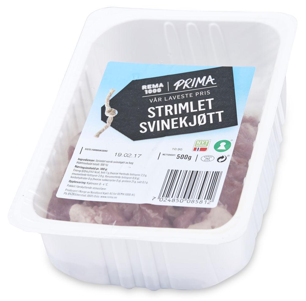 Strimlet Svinekjøtt 500 g