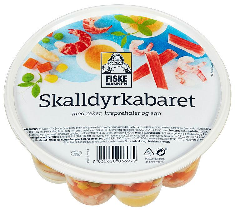 Skalldyr Kabaret 870g Fiskemannen