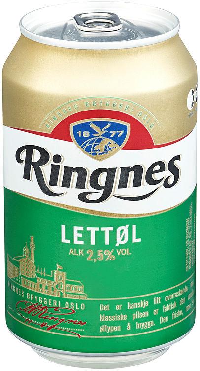 Ringnes Lettøl 0,33l boks