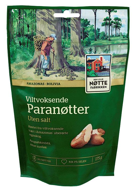 Paranøtter Viltvoksende u/Salt 175g Dln