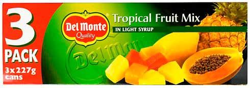 Mixed Fruit Tropical 3x220g Del Monte