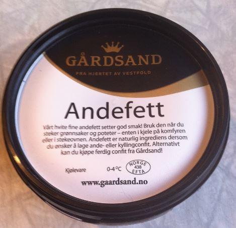 Andefett Fersk 240g Gårdsand