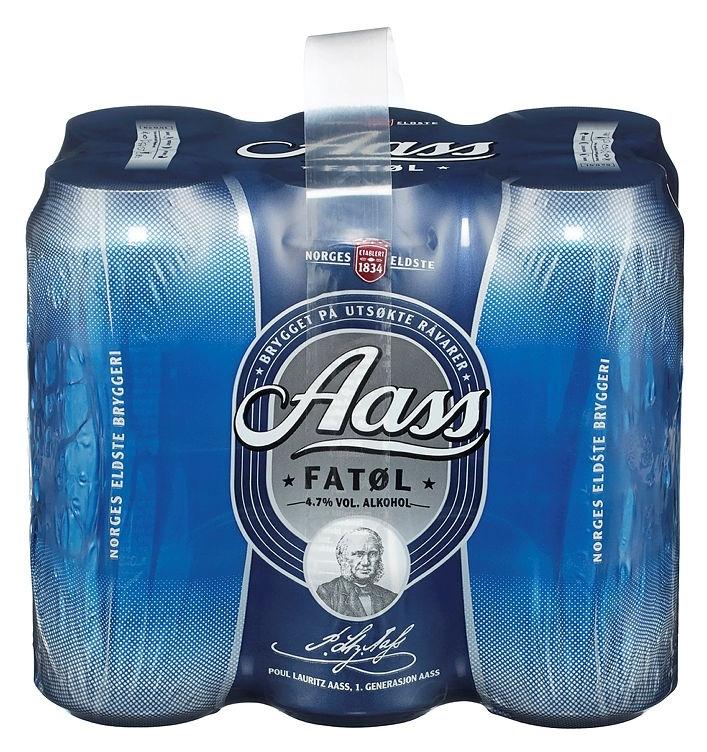 Aass Fatøl 0,5 l 6-pk - inkl. pant