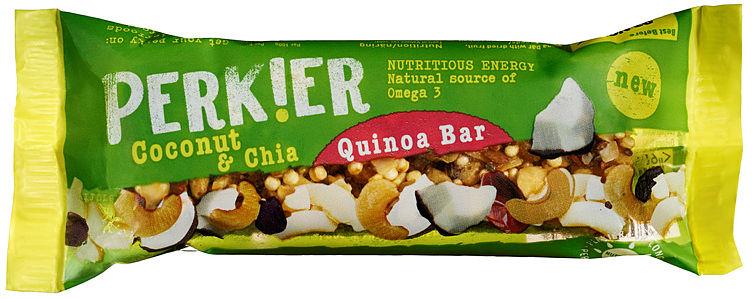 Quinoa Bar m/Kokos&amp;Chia 35g Perkier