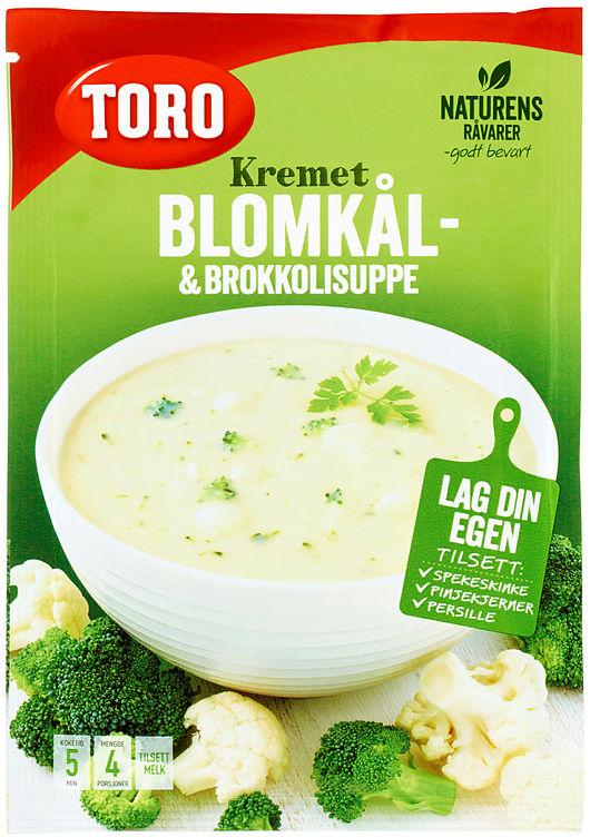 Blomkål&amp;Broccoli Suppe Kremet 64g Toro