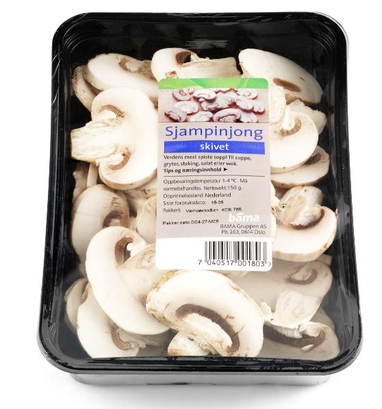 Champignon 150g skivet