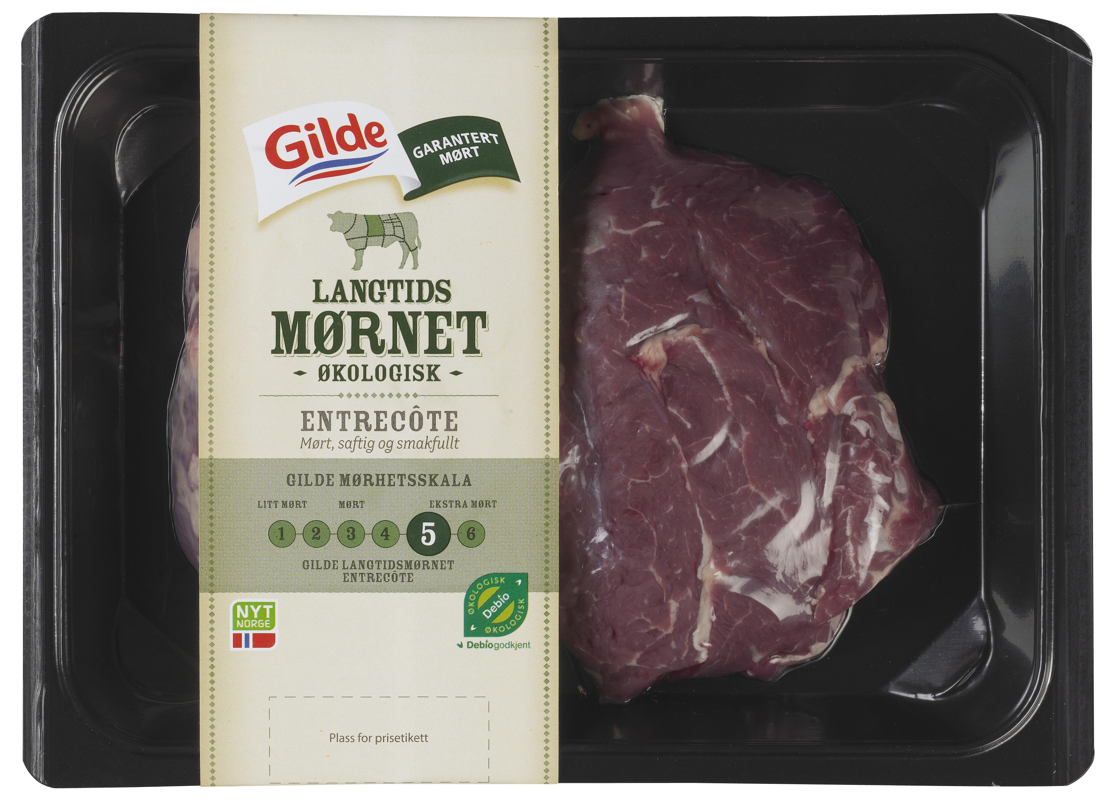 Storfe Entrecote Mørnet Økologisk Ca380g Gilde