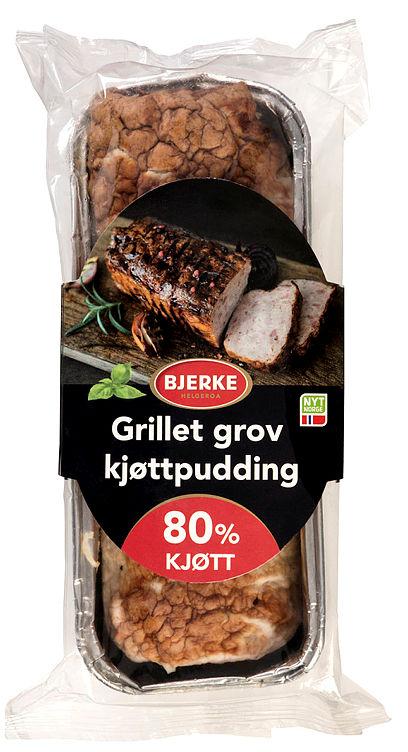 Kjøttpudding Grov Grillet 500g Bjerke